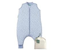 molis&co - Sacco Nanna con piedini - Sacco nanna invernale per Bambini - Sacchi Nanna 2.5 tog con piedini - 100% Cotone (Oeko-TEX 100) - Blue Garden (1 anni)