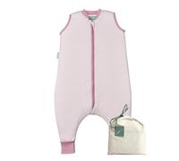 molis&co. Sacco Nanna con piedini - Sacco nanna primaverile e autunno - Sacco nanna 1 tog per Bambini - Leggermente Imbotito - 100% Cotone (Oeko-TEX 100) - Vichy Pink (6 anni)