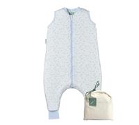 molis&co. Sacco Nanna con piedini - Sacco nanna primaverile e autunno - Sacco nanna 1 tog per Bambini - Leggermente Imbotito - 100% Cotone (Oeko-TEX 100) - Blue Lily (6 anni)