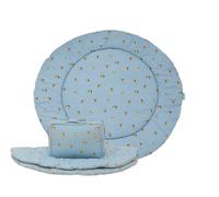 molis&co - Tappeto Gioco Bambini e Neonati 100x5cm - Tappeto Morbido Bambini - Tappeto Gioco Neonato Pieghevole, Reversibile e Lavabile - 100% Cotone (OEKO-TEX 100) - Colima