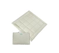 molis&co - Tappeto Gioco Bambini e Neonati 120x120x5cm - Tappeto Morbido Bambini - Tappeto Gioco Neonato Pieghevole, Reversibile e Lavabile - 100% Cotone (OEKO-TEX 100) - Mint Tea