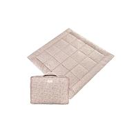 molis&co - Tappeto Gioco Bambini e Neonati 120x120x5cm - Tappeto Morbido Bambini - Tappeto Gioco Neonato Pieghevole, Reversibile e Lavabile - 100% Cotone (OEKO-TEX 100) - Peony