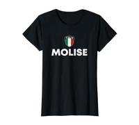 Molise Maglietta con Stampa Grafica Economica, Donna, Nero, S