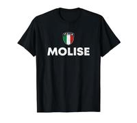 Molise Maglietta con Stampa Grafica Economica, Uomo, Nero, L