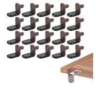 Moliuoly 20 bulloni di supporto per scaffale, 6 mm, a forma di L, bronzo rosso