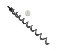 Moliuoly Albero aspiratore da 39 cm con boccola in nylon per barbecue a pellet, vite di ricambio e kit push rod per un'alimentazione sicura