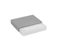 Moliuoly Bilancia digitale per caffè con timer intelligente, 2 kg/0,1 G di precisione, ricaricabile con USB-C, per display invisibile, funzione tare per espresso e pour-over, nero (bianco)