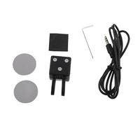 Moliuoly Chiave CW QU-21C con doppia pagaia e ABS + magnete, per radio a onde corte, codice morse, con supporto a ventosa, nero