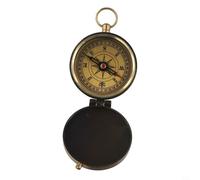 Moliuoly Decorazione antica bussola in stile retrò, personalizzabile con incisione, regalo nostalgico per casa e ufficio, bronzo, 7,2 x 5,7 cm