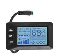 Moliuoly Display LCD impermeabile GD01 con connettore a 5 pin per biciclette elettriche, compatibile con impostazioni di tensione da 24 V/36 V/48 V