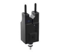 Moliuoly Indicatore di abboccata elettronico nero con controllo del volume e del suono, segnale LED e altoparlante ad alte prestazioni, rivestimento impermeabile per canne da pesca