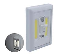 Moliuoly Interruttore della luce radio con interruttore on/off, per capannoni e garage (tecnologia COB), funzionamento a batteria, con interruttore on/off