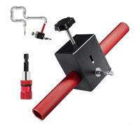 Moliuoly Macchina automatica per cavi da 3 a 6 mm, in lega di alluminio con attacco per trapano, ad alta forza di trazione per installazioni di comunicazione elettriche (rosso-nero)
