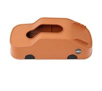 Moliuoly Portasciugamani multifunzione per auto con supporto per cellulare, magnetico, per fazzoletti standard, ABS, 25 x 12 x 7 cm, colore: marrone/nero