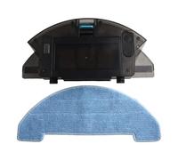 Moliuoly Serbatoio dell'acqua e contenitore della polvere 2 in 1 per pulire simultaneamente e accessori in plastica nera e blu per pulire e rimuovere simultaneamente, durevole per BOD efficiente