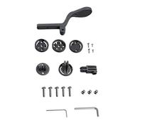 Moliuoly Supporto per computer da bicicletta da corsa con manubrio integrato, per Garmin/Bryton/Wahoo, con 3 adattatori e supporto per fotocamera, leggero e stabile, in plastica e acciaio