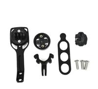 Moliuoly Supporto per computer da bicicletta in lega di alluminio per Garmin Bryton Cateye con attacco per fotocamera sul manubrio, nero