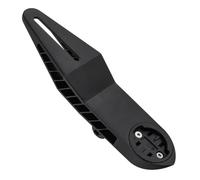 Moliuoly Supporto per computer da bicicletta in lega di alluminio, supporto da manubrio integrato con montaggio per fotocamera, per Garmin Bryton Wahoo, da 31,8 mm a 22,2/25,4 mm, nero
