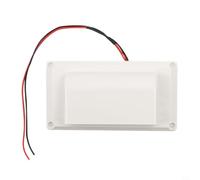 Moliuoly Valvola dell'aria laterale per camper Ventilatore di scarico per roulotte rimorchio barca 12 V 25 W silenziosa con rete per proteggere da corpi estranei Facile montaggio Nero Bianco
