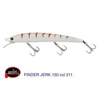 MOLIX FINDER JERK 150 COLORE 211 WHITE ORANGE SPINNING MARE SPIGOLA SERRA