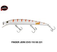 MOLIX FINDER JERK EVO 110 SS 211 WHITE ORANGE 10GR SLOW SINKING 11 CM SPINNING
