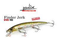 MOLIX FINDER JERK EVO 110 SS 211 WHITE ORANGE 10GR SLOW SINKING 11 CM SPINNING