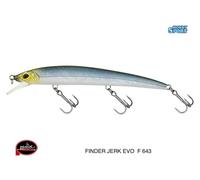 MOLIX FINDER JERK EVO 125F COL 643 MAT BLUE WAKASAGI SPINNING MARE SPIGOLA SERRA