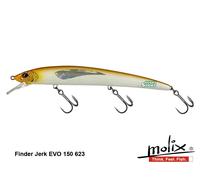 MOLIX FINDER JERK EVO 150 SS 623 PEARL WHITE GOLD BACK SPINNING SPIGOLA SERRA