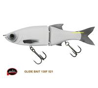 MOLIX GLIDE BAIT 130 FLOATING COL 521 MAT WHITE SPINNING LUCCIO 28 gr