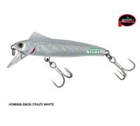 MOLIX HDM90B 44 GR COL SW26 CRAZY WHITE HEAVY DUTY MINNOW 90 BAITFISH