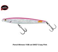MOLIX PENCIL MINNOW 110B BAITFISH 20 GR col SW27 CRAZY PINK SUBWALK SINKING
