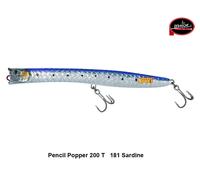 MOLIX PENCIL POPPER 200 T COLORE 181 SARDINE 44 GR - FLOATING SPINNING MARE