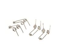 Molla a Forma di V, 2 Pezzi 24-30mm Sostituzione del Ferro Arricciacapelli Molla di torsione a Doppio Ritorno Accessori for Asta Arricciacapelli Diametro del Filo 1,2 mm (Color : Metallic, Size : 26mm