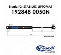 Molla A Gas 185Mm/60Mm/50N-400N Saldato Occhio Sferico Molla Con Occhiello