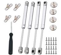 Molla A Gas Pistoni per Ante Cucina 100N/10kg Molle a Gas per Mobili Ammortizzatori per Ante dei Mobili Della Cucina Armadio (4Pezzi)