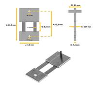 Molla a pendolo per orologi a pendolo, orologi da parete 15,5 x 6,8 x 0,06 - #6