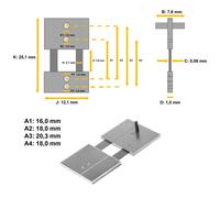 Molla a pendolo per orologi a pendolo, orologi da parete 18 x 7,8 x 0,06 - #45