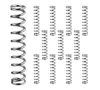 Molla a pressione in acciaio inox, 12 pezzi, 1 x 7 x 35 mm, molla a pressione in lega di acciaio per molla, molla a spirale, molla in acciaio, molla a compressione per sostituzione e riparazione