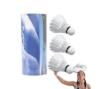 Molla a sfera da badminton | Giochi di racchette da spiaggia Badminton ad alta velocità | Navetta bianca ad alta velocità, giochi con racchette da spiaggia, navetta professionale per interni