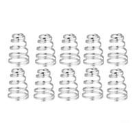 Molla a sgancio rapido, confezione da 10 molle per mozzo in acciaio inox, per fissaggio dell'asse della ruota della bicicletta, elevata elasticità e resistenza, compatibilità con gli spiedini
