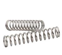 Molla a spirale in acciaio estesa, Molla compressa Stainless Steel Compression Spring Pack Of 2 5.0x(30-40)x(30-150)mm Silver(5.0X36X35mm)