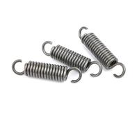 Molla a trazione con Doppio Gancio, Molla Acciaio 1.2 x 14 x 130 mm, Filo Diametro 1.2 mm, OD 14 mm, Libero Lunghezza 130 mm, 2 Pezzi