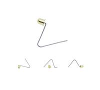 Molla a V, molla di torsione, 10 pezzi di bottone in ottone a forma di V, molla a scatto for la formazione di fili, clip for il bloccaggio del palo della tenda, tubo rotondo a spinta, ampiamente utili