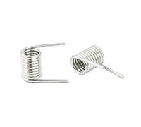 Molla a V, Molle a torsione, Filo for molla, Molla a torsione, Molla a V, 17 pezzi Diametro filo 0,7 Diametro esterno 5,8 mm Lunghezza 8 mm Molla a torsione zincata in acciaio inossidabile, 0,7x5,8x8