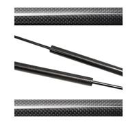 Molla Ammortizzatori Cofano Per Jeep Per Wrangler JL 2019-2025 Per Gladiator JT Supporto Sollevamento Cofano Anteriore Asta Pistone Ammortizzatore Kit Montanti(Black carbon fiber)