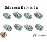 MOLLA BICONICA PER CALCIO BALILLA GARLANDO DIAM. 10 X 36 MM. SET 8 PZ. (2A4-40)