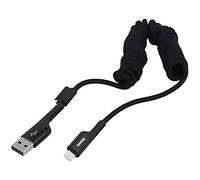 Molla cavo CALSR-01, spina USB 2.0 Apple Lightning, presa USB A 1m BASEUS