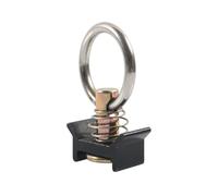 Molla di carico L Ancoraggio con capacità di 1333 lb metallo O anelli in alluminio accessori per rotaie per aeromobili sistemi regolabili L Cargo Tie Down