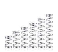 Molla di compressione 1,2x8mm, acciaio inossidabile 304, diametro filo 1,2mm, diametro esterno 8mm, lunghezza libera 10-50mm, 10PZ (N.427)(Length 30mm)