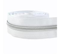 Molla di Compressione 2pc 2-10M 3# 5 Cerniere in nylon Nastro in borsa Zaino Cursore Cerniera Cappotto Giacca Zip Tira Kit di riparazione Accessori for cucire fai da te(Color 10,4Meters,Color-03)